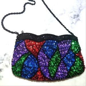 Vintage Sequence Clutch